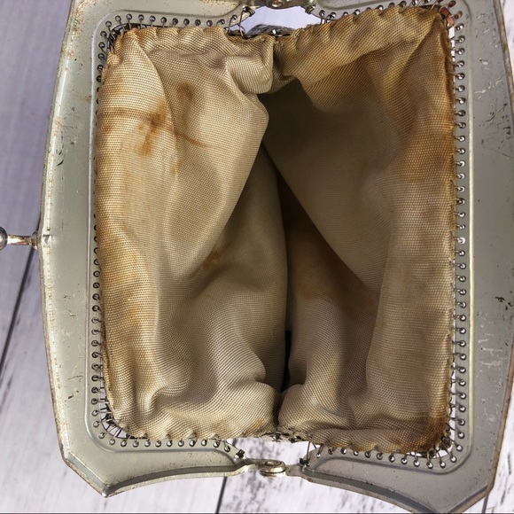 🌿 OROTON 🌿 vintage silver glomesh coin purse with clasp - Picture 4 of 4